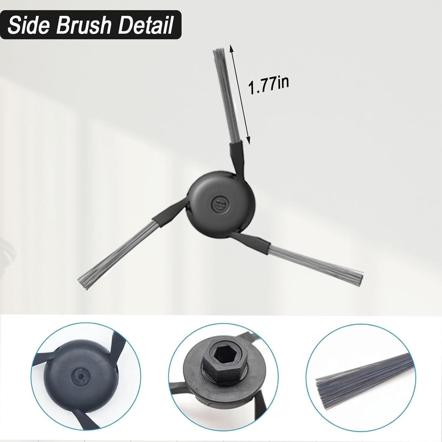 Accesorios para Aspiradora Robot Dreame X50 Ultra - 1 Cepillo, 4 Filtros, 6 Paños de Mopa, 8 Bolsas de Polvo