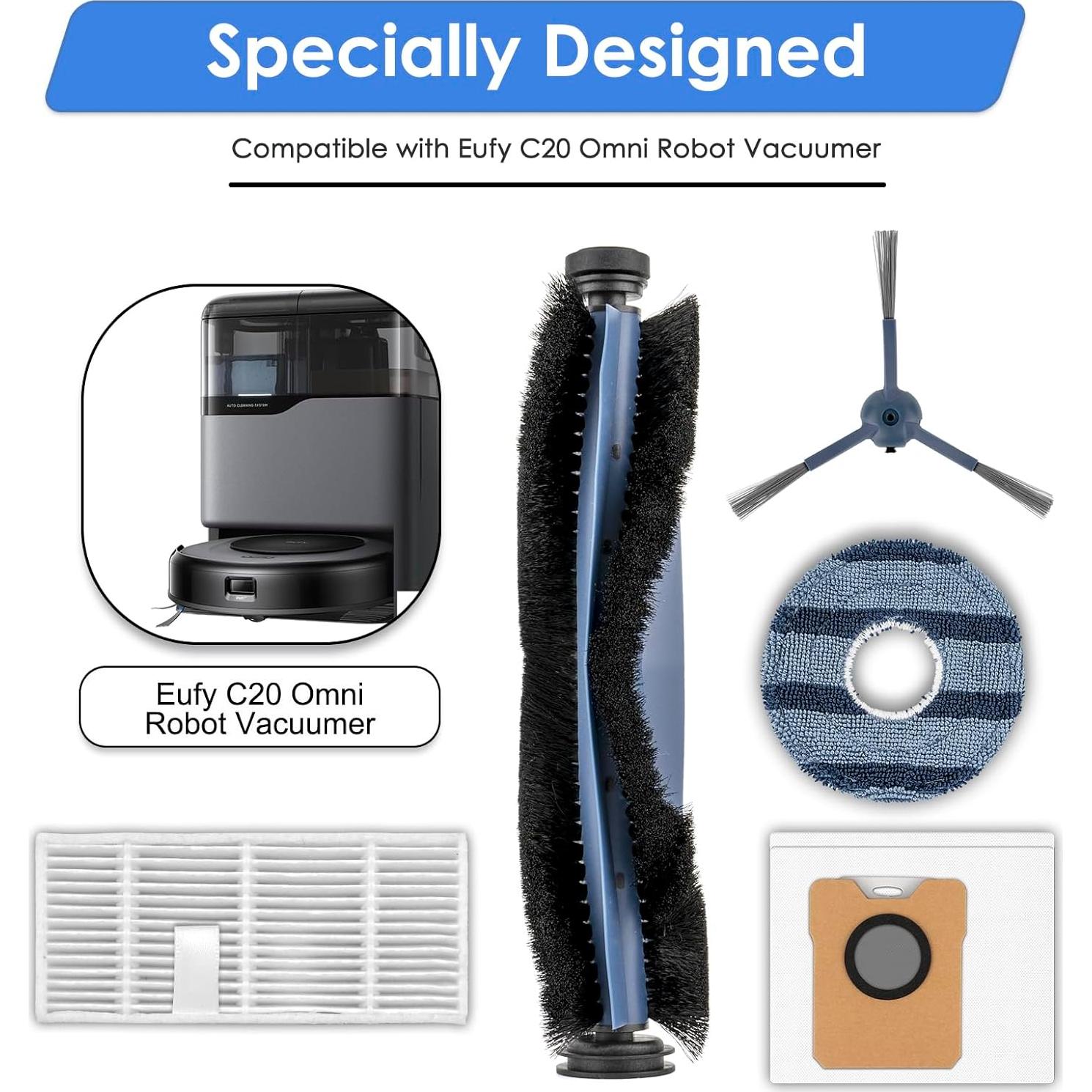 Kit de Repuesto 14 Piezas para Aspiradora Eufy C20 Omni