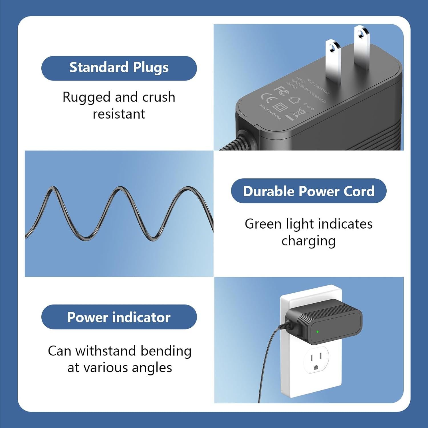 Cargador de Reemplazo Shark VACMOP 13.3V 750mA Inalámbrico