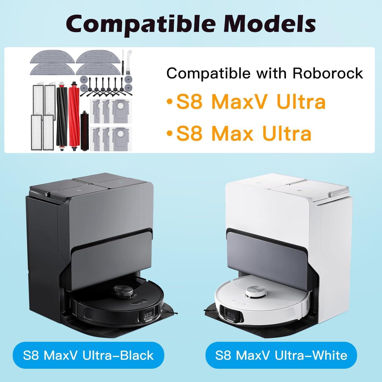 Kit de Accesorios 29 Piezas para Aspiradora Roborock S8 Maxv Ultra