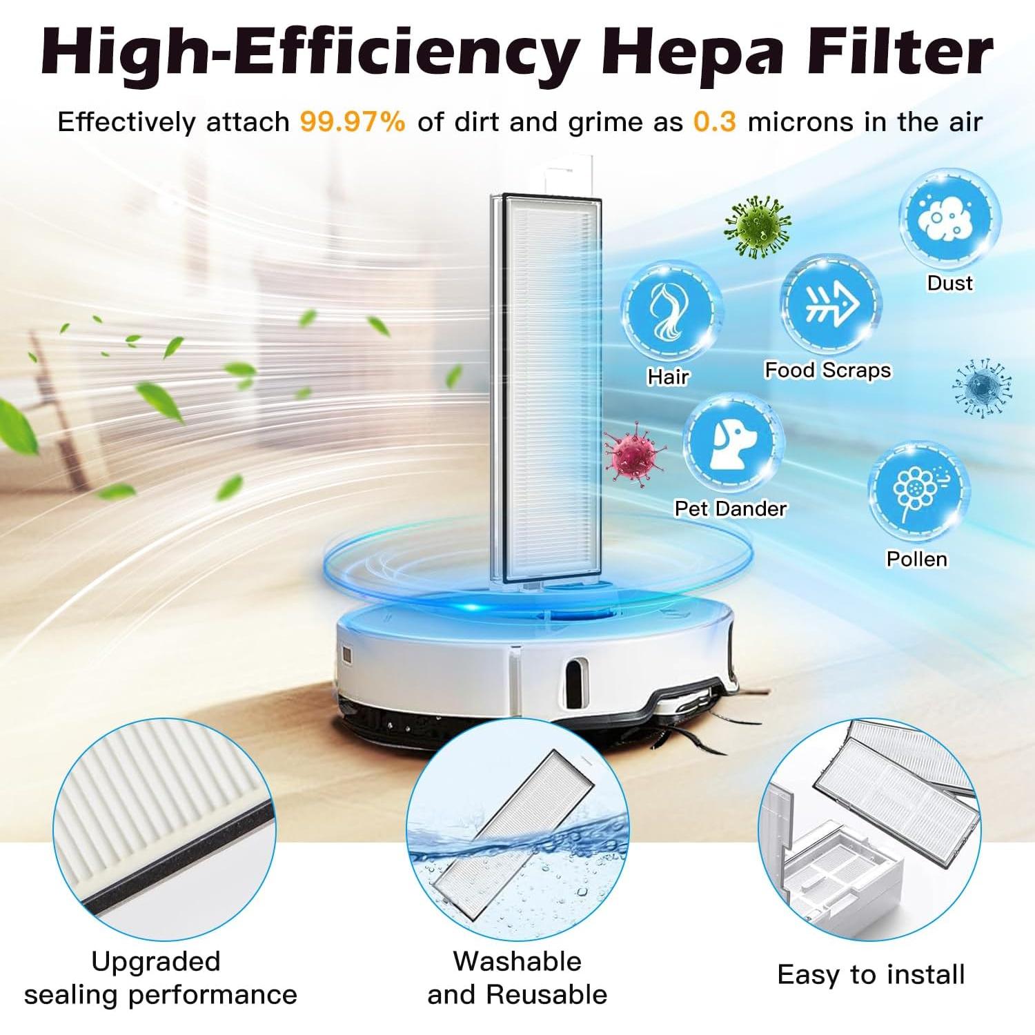 Kit de Accesorios 29 Piezas para Aspiradora Roborock S8 Maxv Ultra