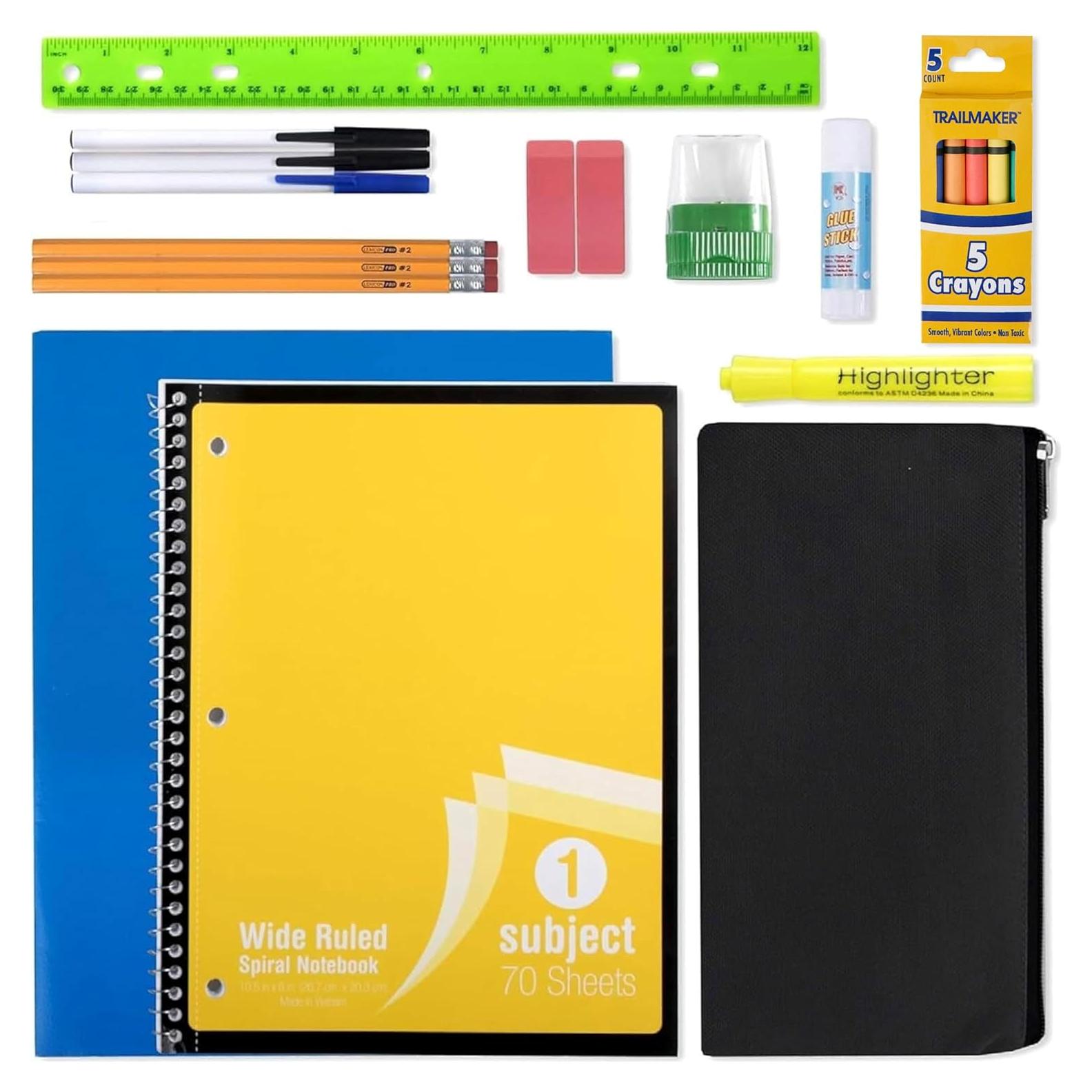 Kit de Suministros Escolares Trail Maker 20 Piezas K-12