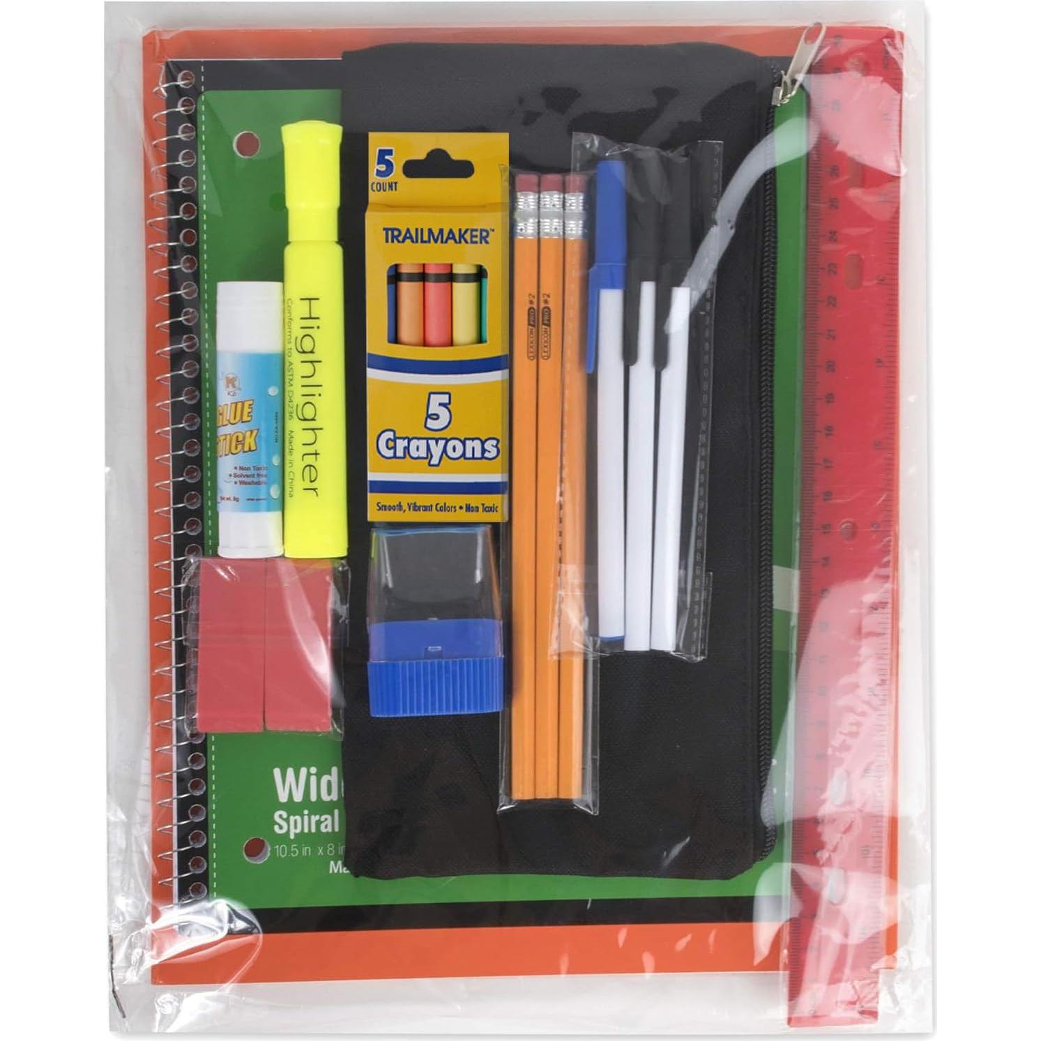 Kit de Suministros Escolares Trail Maker 20 Piezas K-12