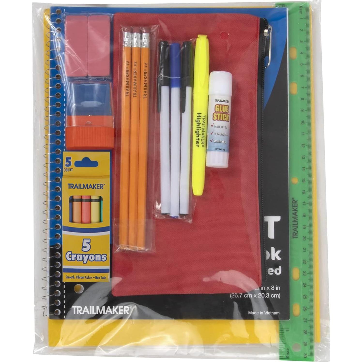 Kit de Suministros Escolares Trail Maker 20 Piezas K-12