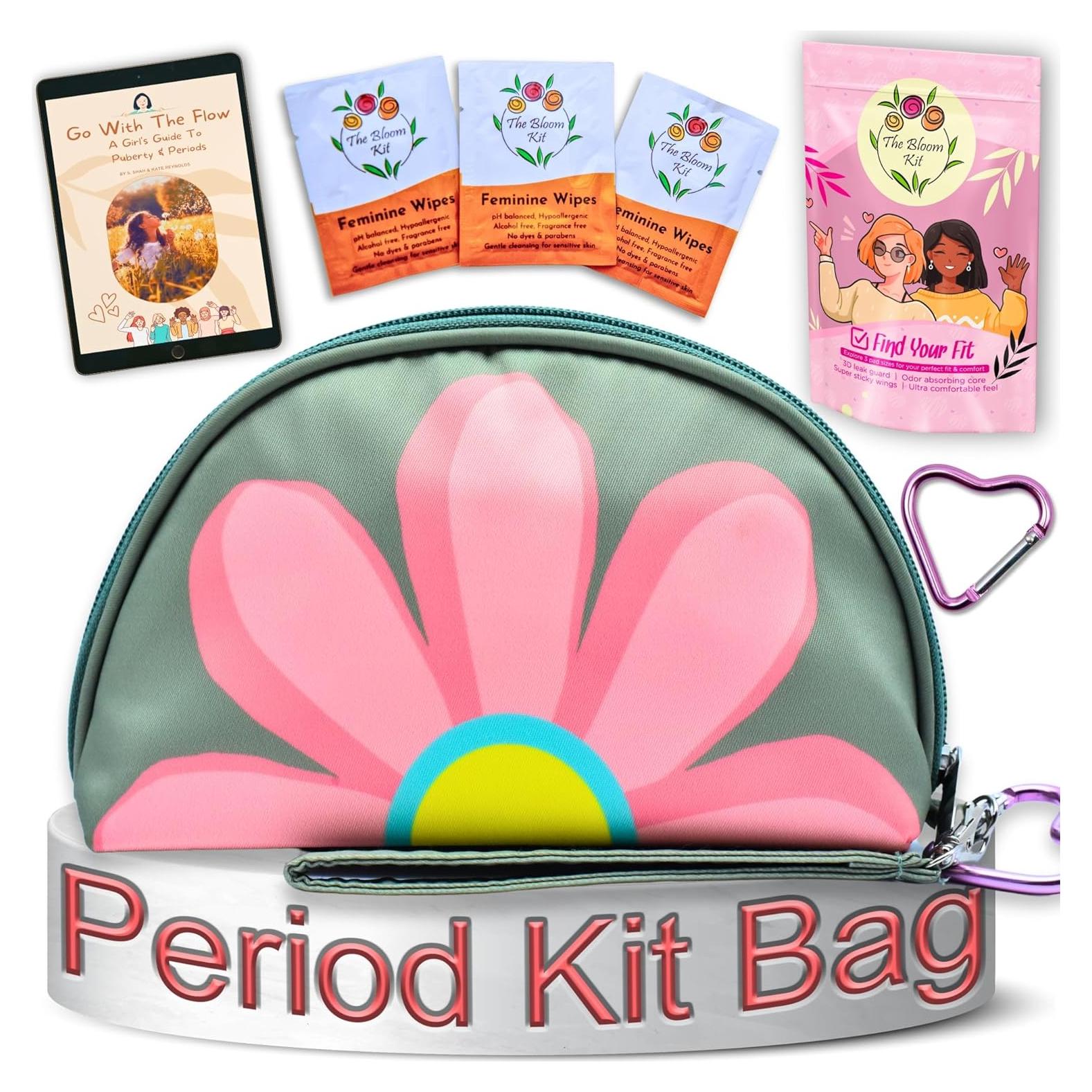 Kit de Inicio de Período Bloom para Niñas 9-12 Años Verde