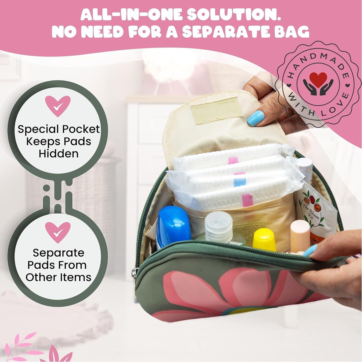 Kit de Inicio de Período Bloom para Niñas 9-12 Años Verde