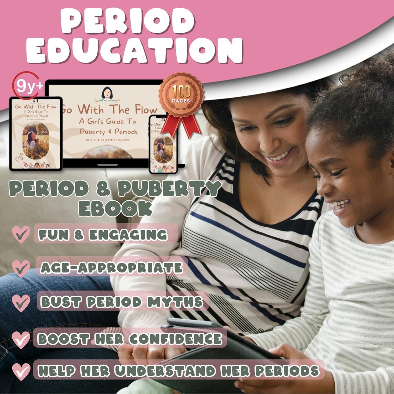 Kit de Inicio de Período Bloom para Niñas 9-12 Años Verde