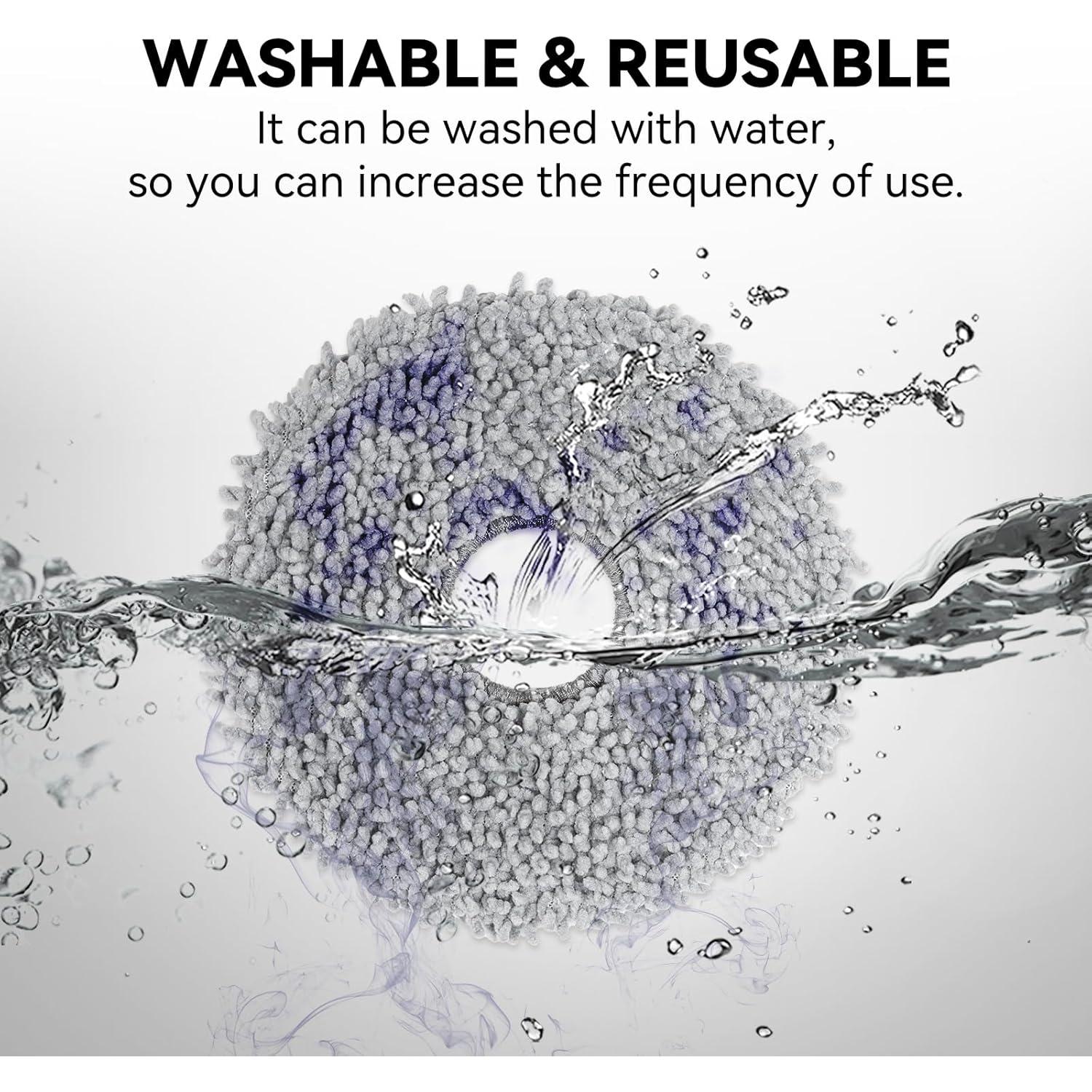 Paños de Microfibra para Mop Roborock Q Revo - 8 Pzs
