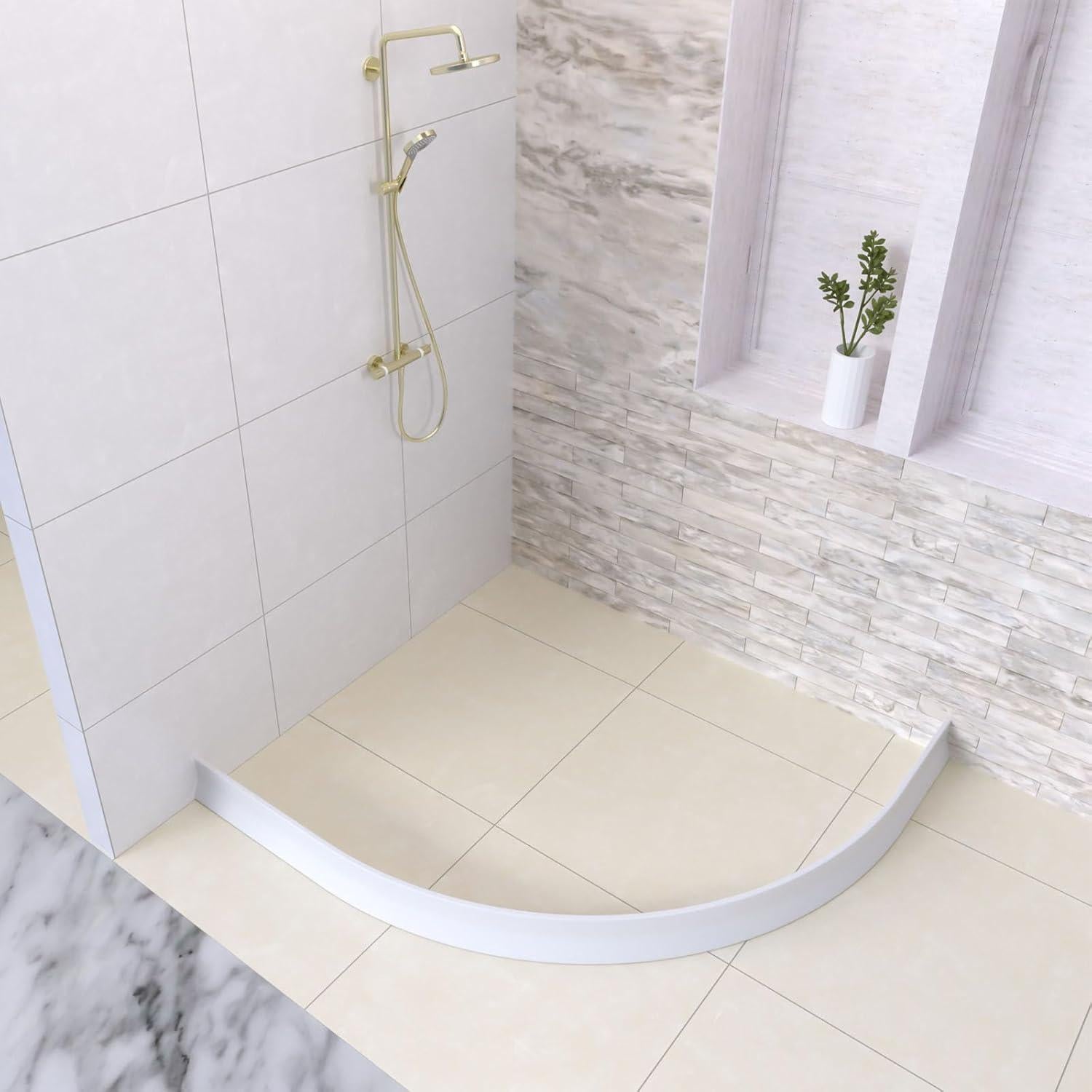 Dique de Ducha Duzzy 99 cm x 8.89 cm x 3.81 cm Blanco