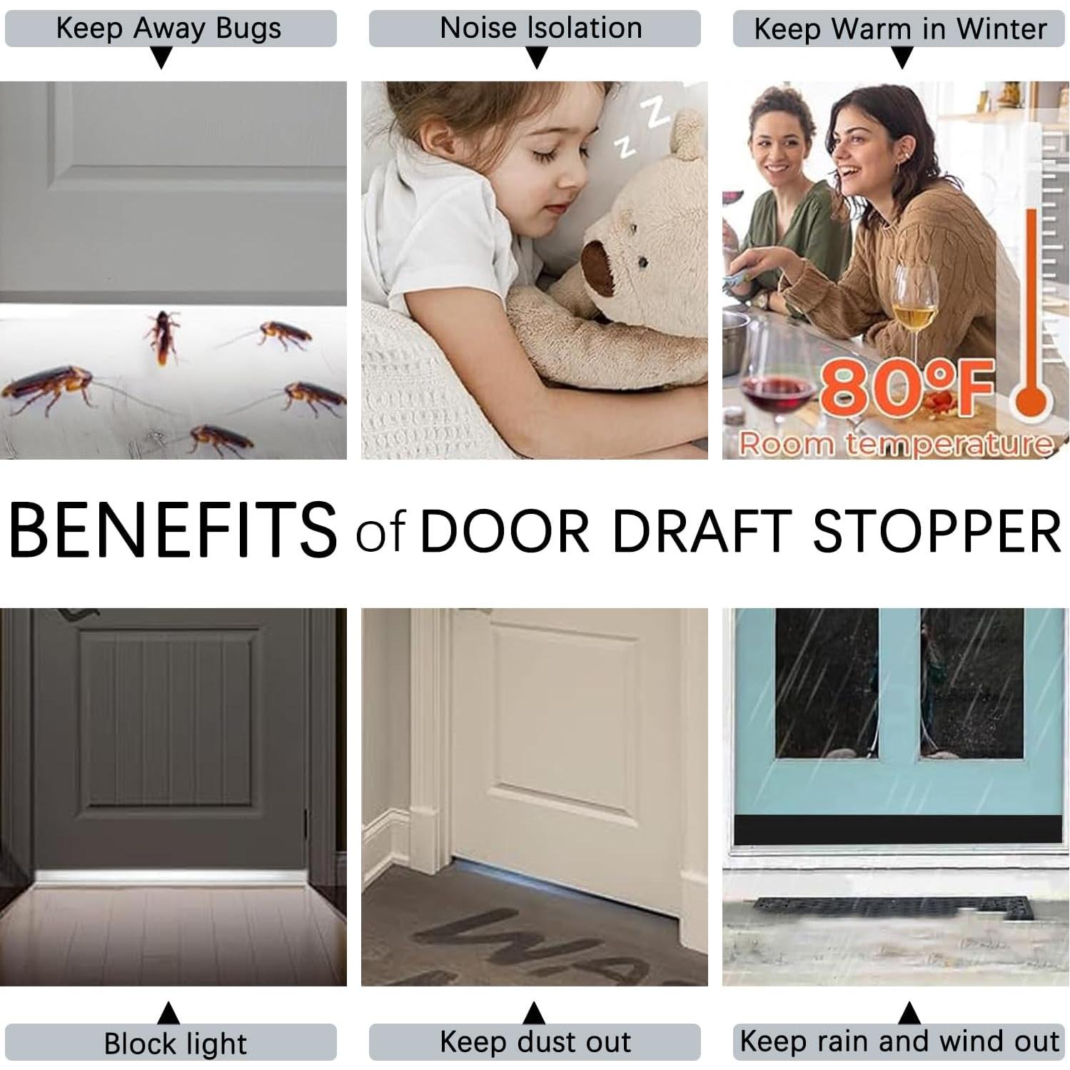 2 Paquetes Tiras Aislantes de Corrientes de Aire WUMUTI 99cm