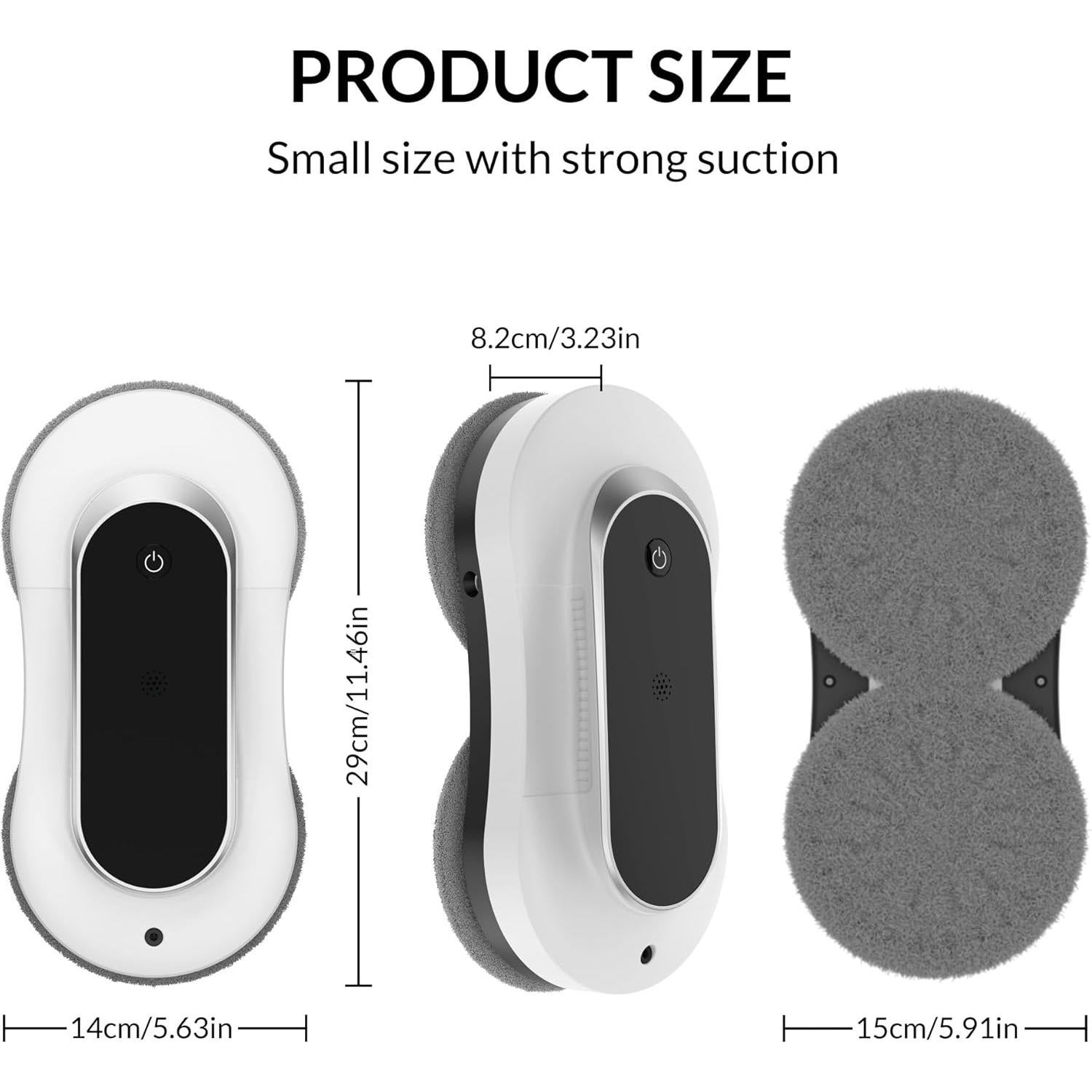 Robot Limpiador de Ventanas Augensterm YW160 3000Pa Control Remoto