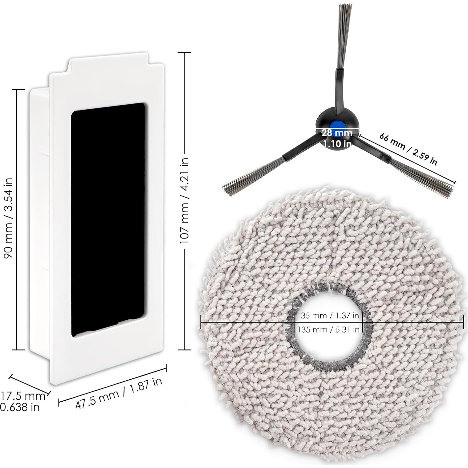 Kit de Repuestos ECOVACS DEEBOT T30S - 10 Piezas Accesorios