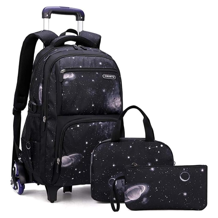 Mochila Rodante VIDOSCLA Galaxy 31L para Niños con 6 Ruedas