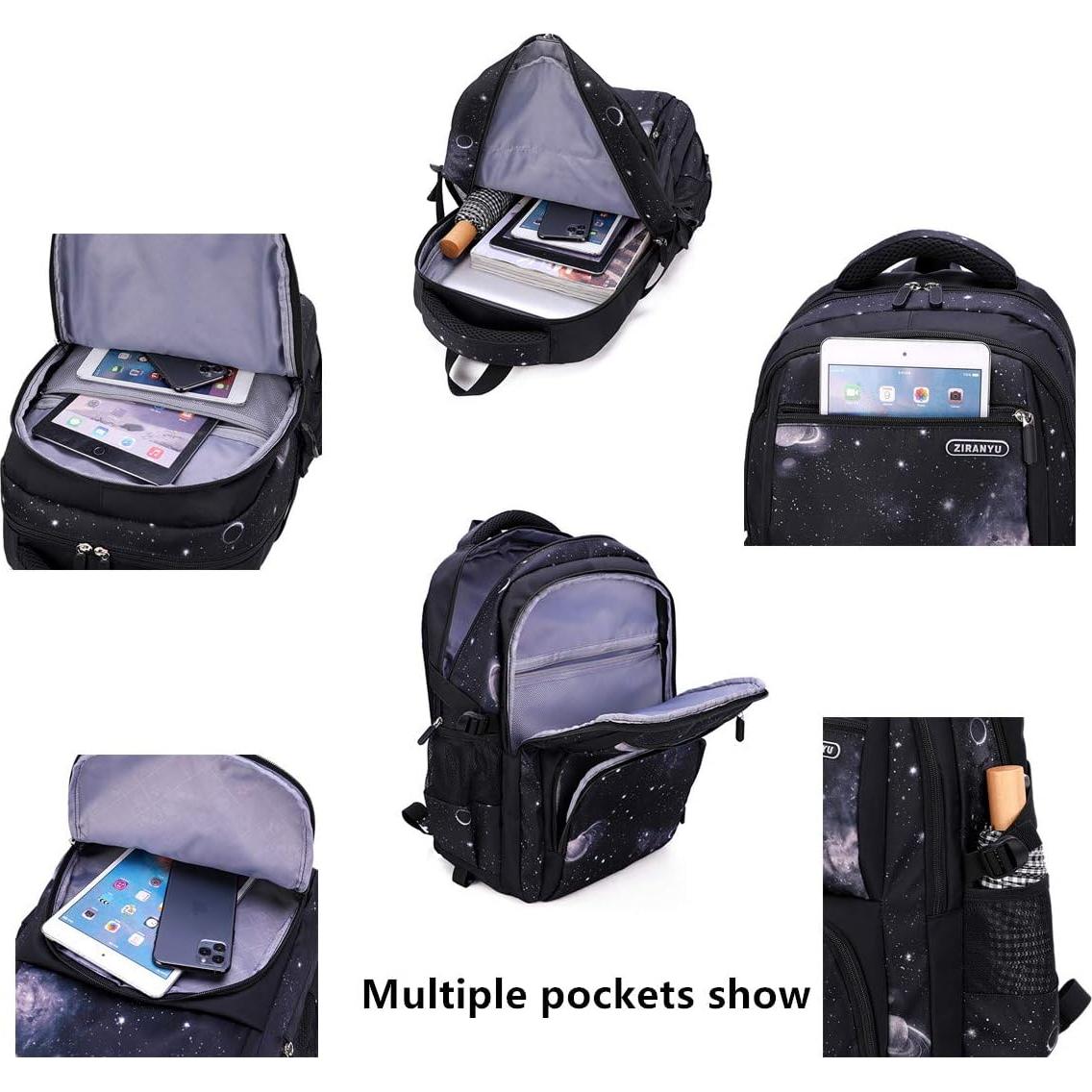 Mochila Rodante VIDOSCLA Galaxy 31L para Niños con 6 Ruedas