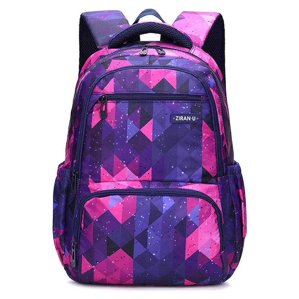Mochila MITOWERMI Niños 43cm Geométrica Púrpura 21L