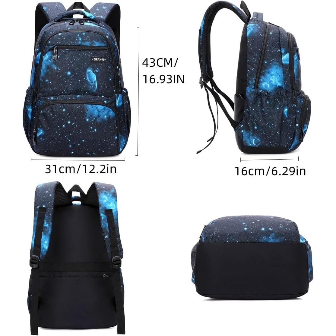 Mochila MITOWERMI Niños 43cm Geométrica Púrpura 21L