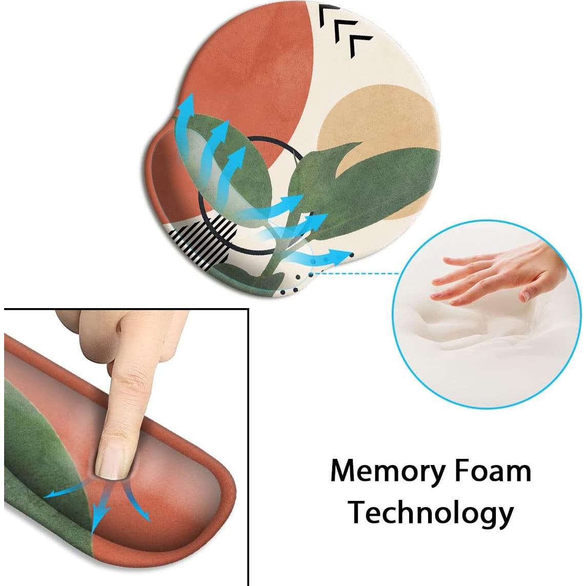 Set Reposamuñecas Ergonómico HOPONY con Alfombrilla y Posavasos
