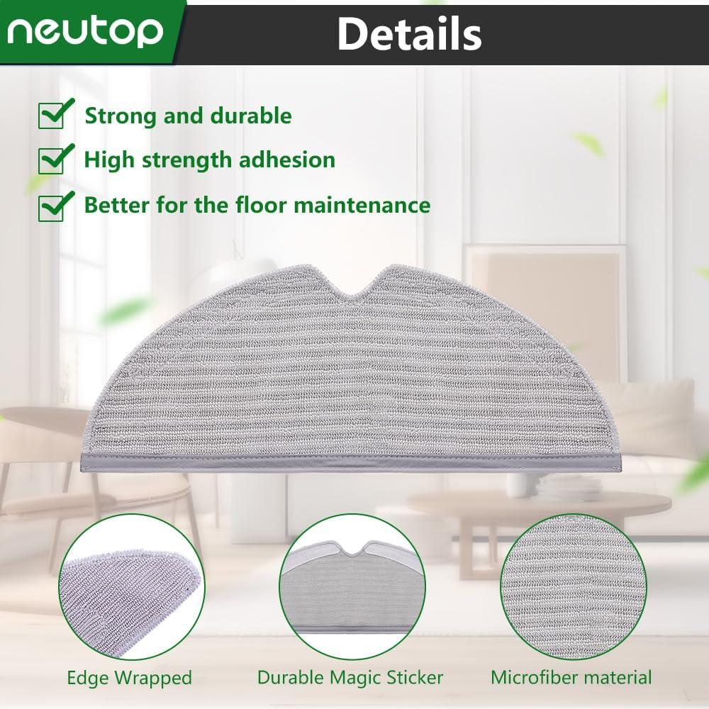 Paquete de 18 Paños de Mopa Neutop para Aspiradoras Robot Roborock
