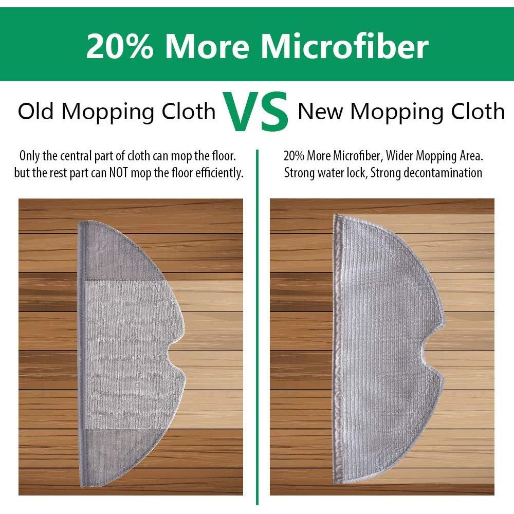 Paquete de 18 Paños de Mopa Neutop para Aspiradoras Robot Roborock