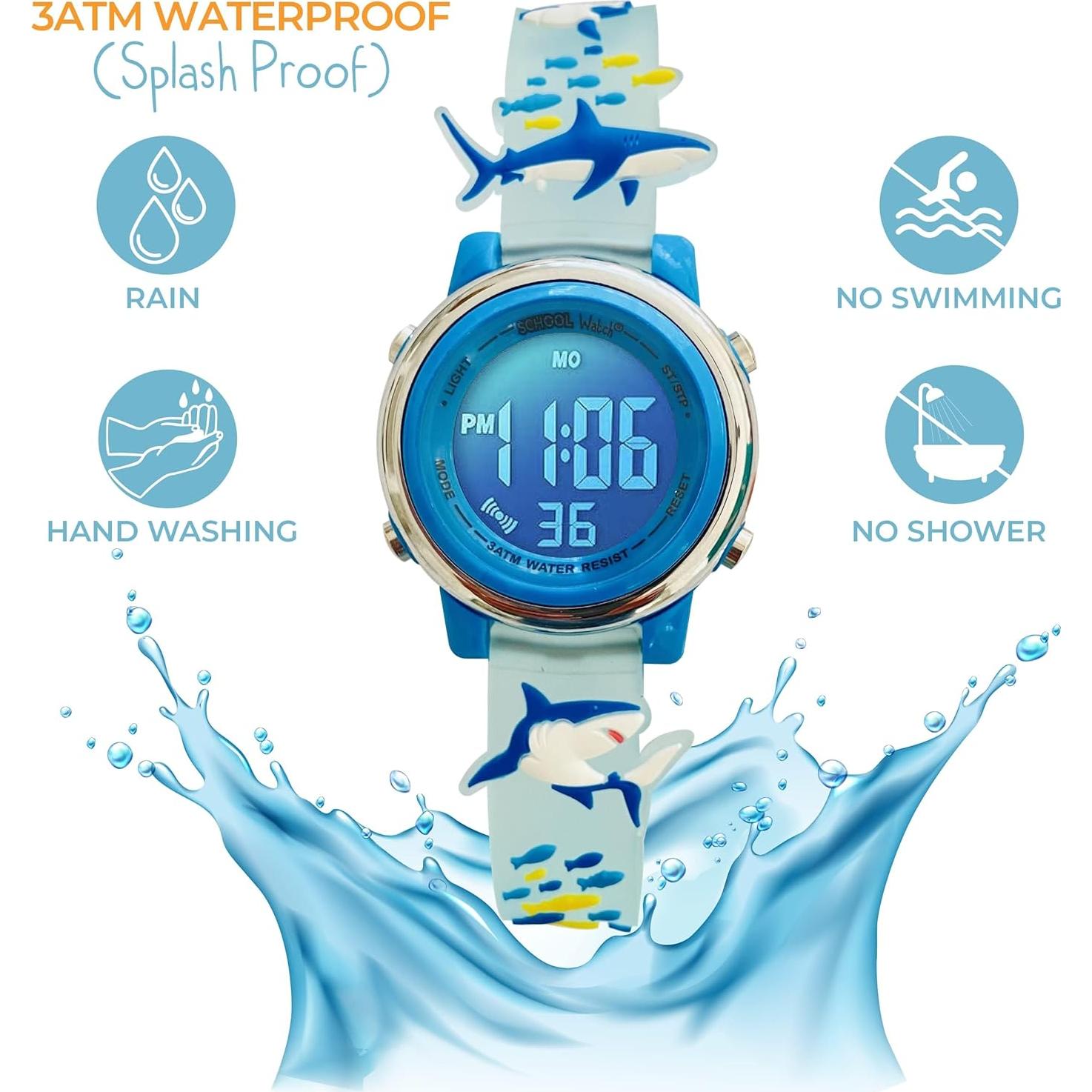 Reloj Digital 3D Infantil Colección Preescolar - Impermeable