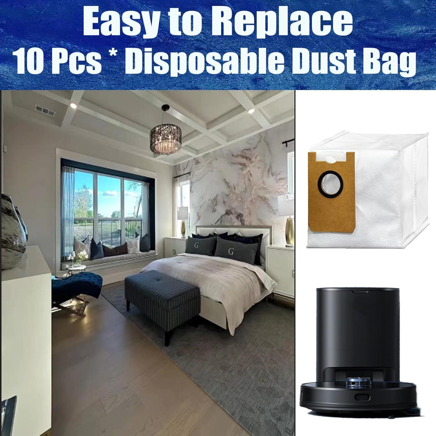 Bolsas de Polvo Desechables FZCSZJFR para Giomre AT800 - 10 Pcs