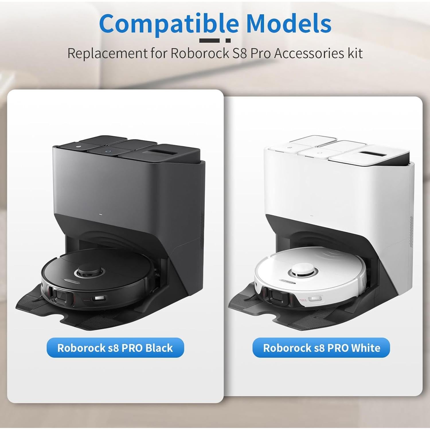 Kit de Accesorios BUXEBUX para Roborock S8 Pro Ultra - 23 Piezas