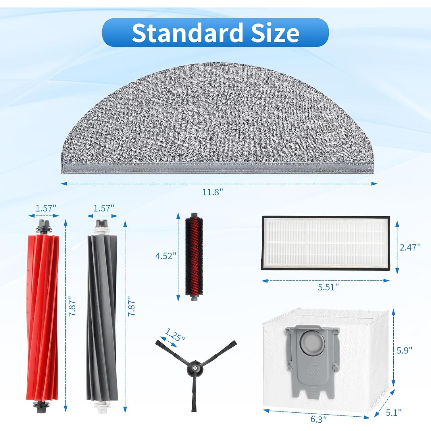 Kit de Accesorios BUXEBUX para Roborock S8 Pro Ultra - 23 Piezas