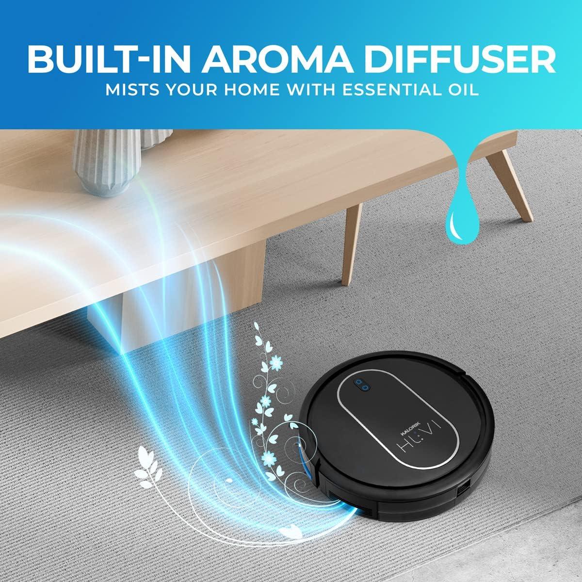 Robot Aspirador Kalorik HUVI R1 con Filtro HEPA y UVC