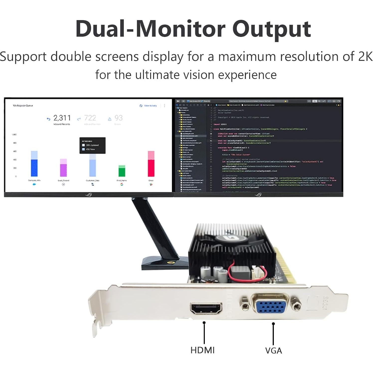 Tarjeta Gráfica Glorto GeForce GT 610 2G DDR3 HDMI/VGA