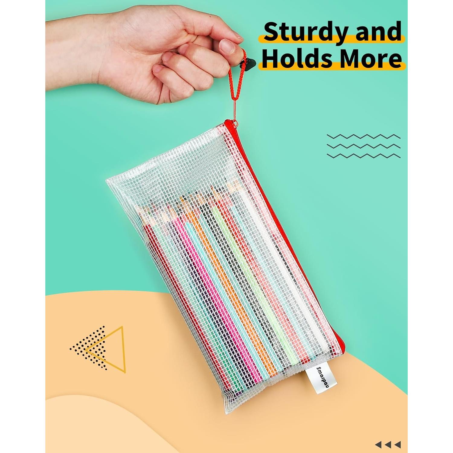 Fundas para Lápices Smarpau 24PCS A6 12 Colores Impermeables