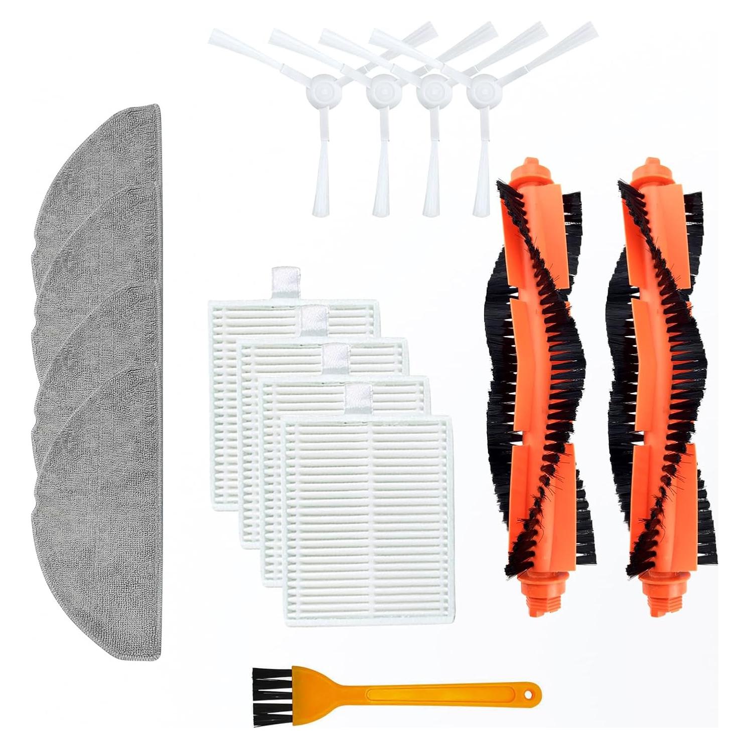 Accesorios de Aspiradora Xiaomi E10/C103/B112 - 2 Cepillos, 4 Filtros, 4 Paños