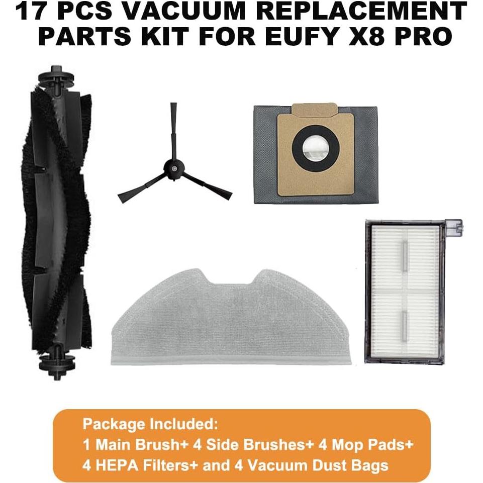Kit de Repuestos Eufy X8 Pro - 17 Piezas HEPA y Accesorios