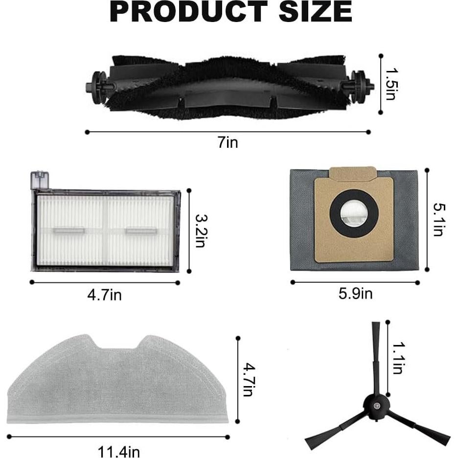 Kit de Repuestos Eufy X8 Pro - 17 Piezas HEPA y Accesorios