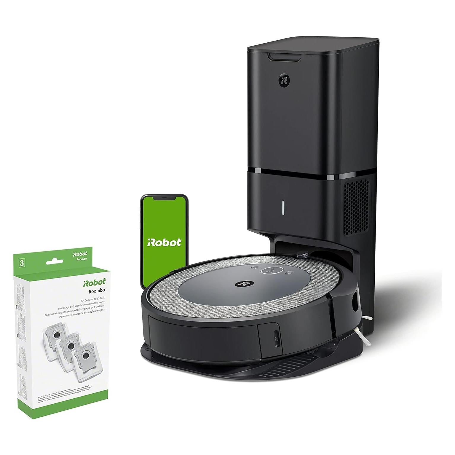 iRobot Roomba i3+ (3550) Robot Vacuum with Clean Base Automatic Dirt Disposal Bags