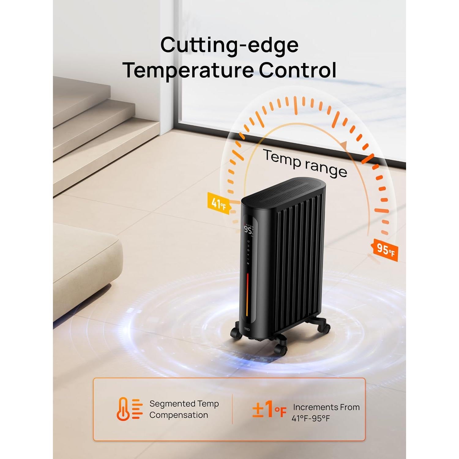 Calentador de aceite Dreo DR-HSH012 1500W con control remoto