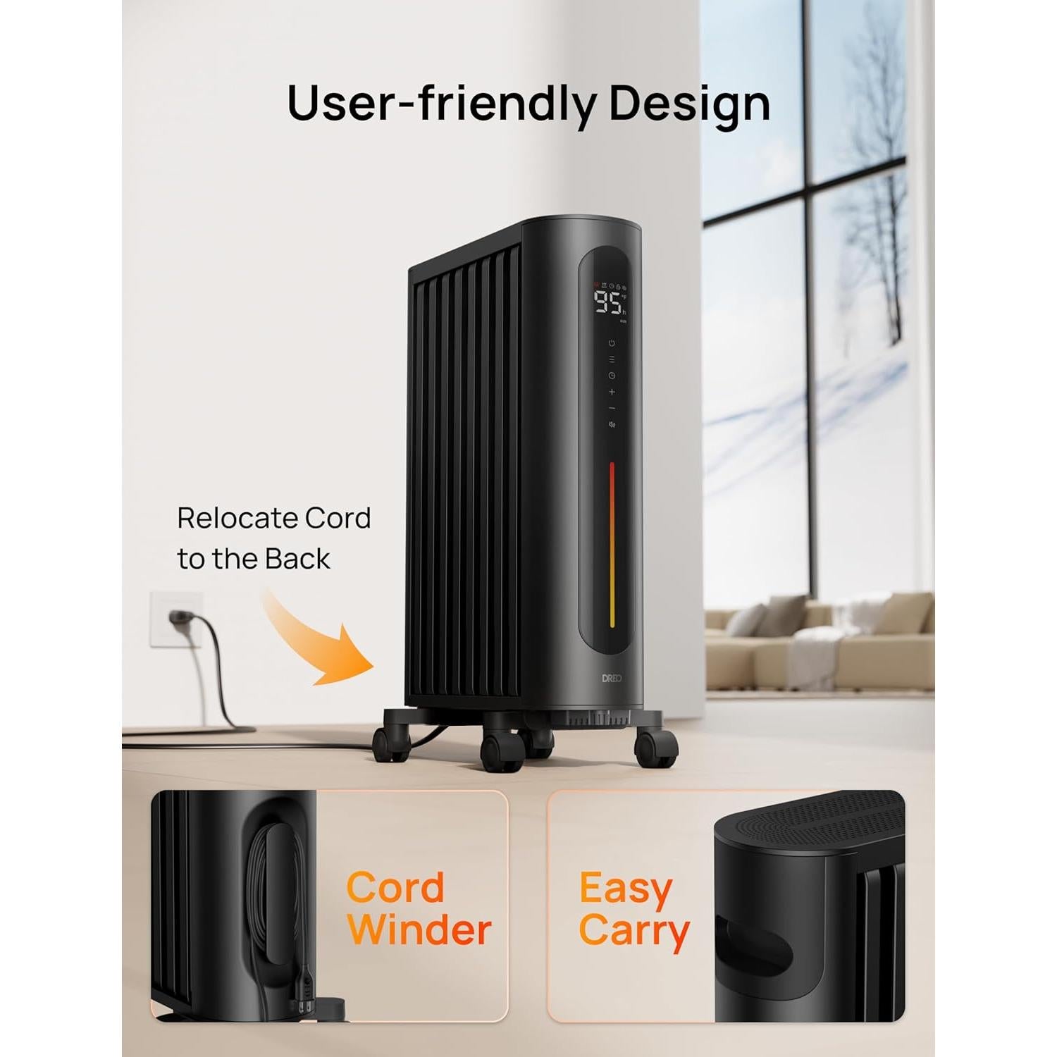 Calentador de aceite Dreo DR-HSH012 1500W con control remoto