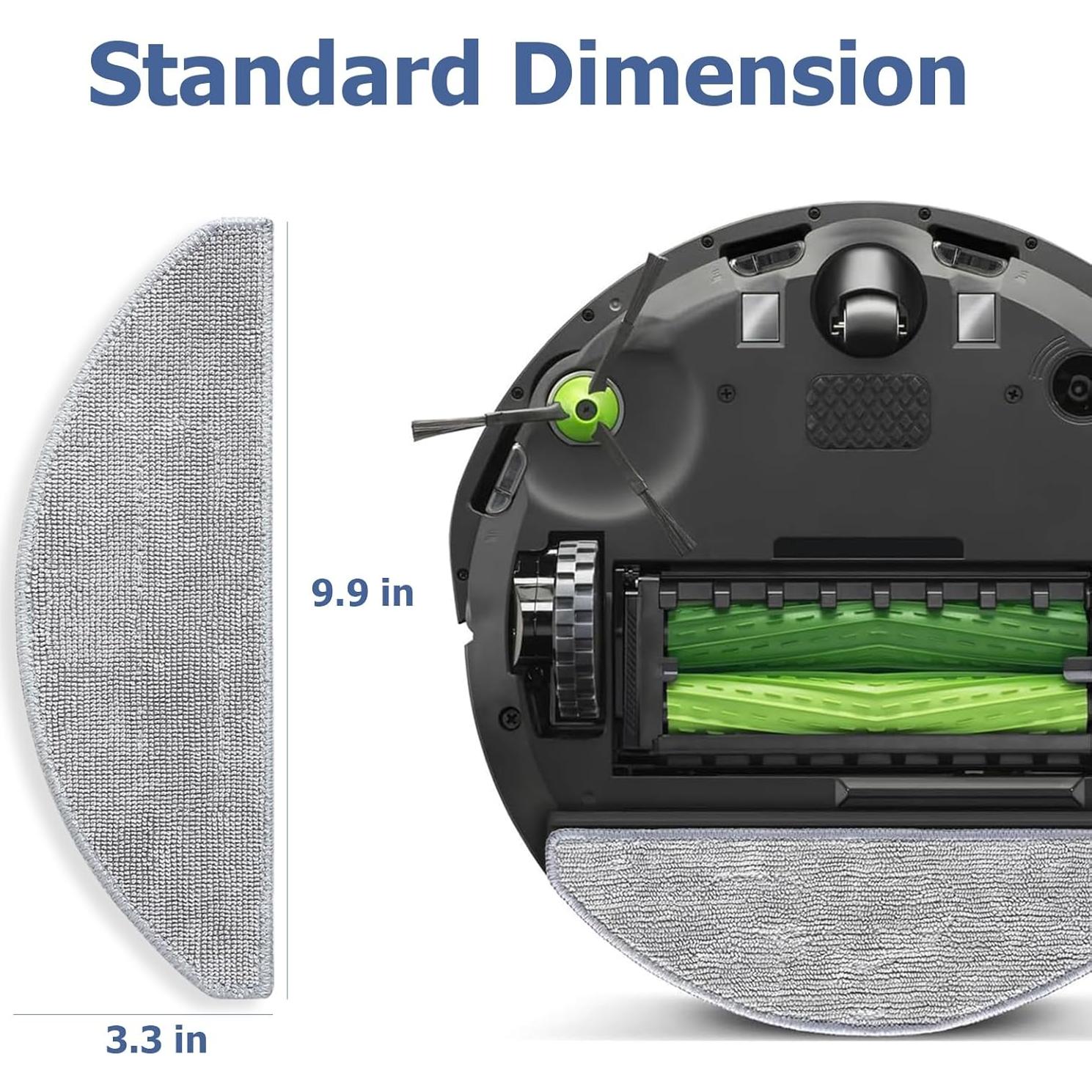 Paquete de 6 almohadillas de trapeador Penkineer para Roomba i5/j5