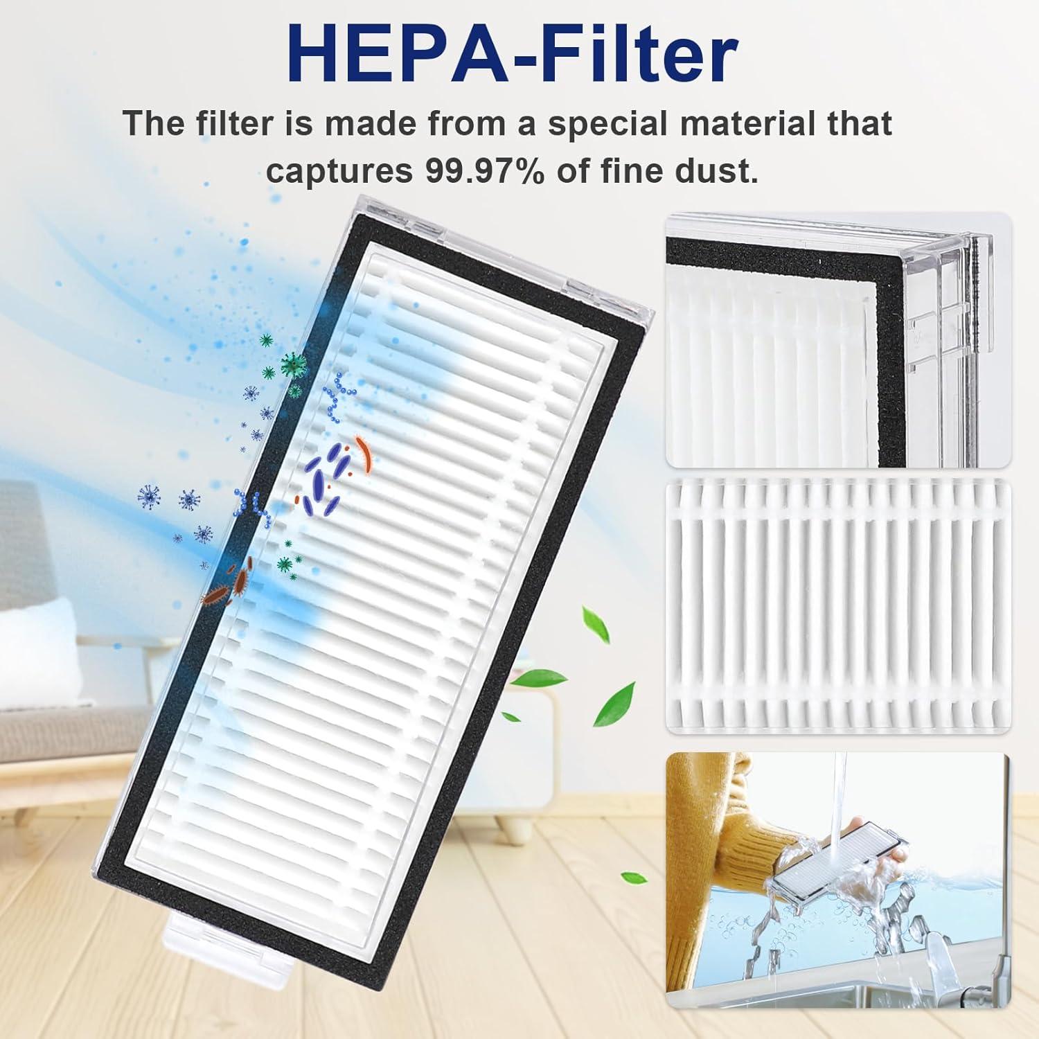 21 Piezas Accesorios para Aspiradora Roborock Q7 Max+