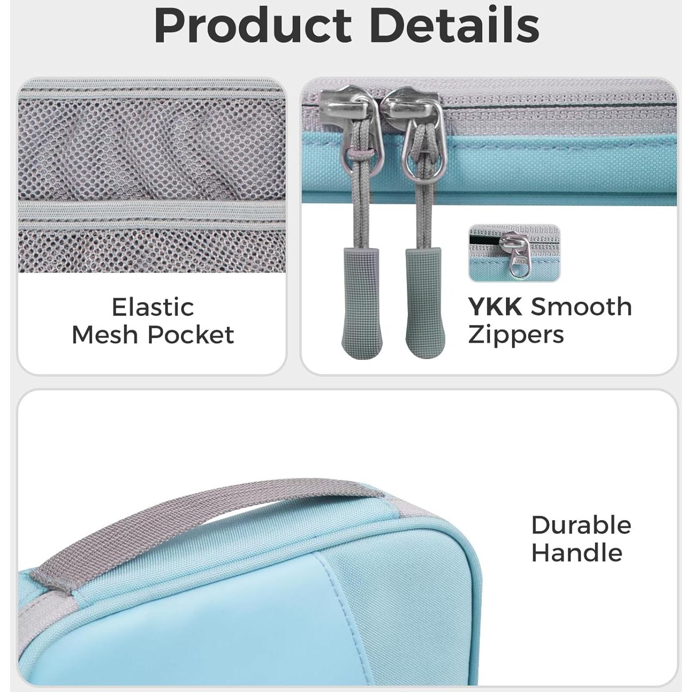 Estuche de Lápiz Skyline Compacto Azul 20x12 cm Multiuso