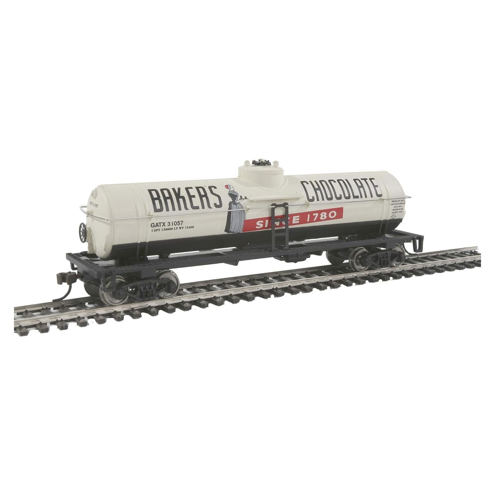 Carro Tanque HO Walthers 40' Chocolate GATX 31057