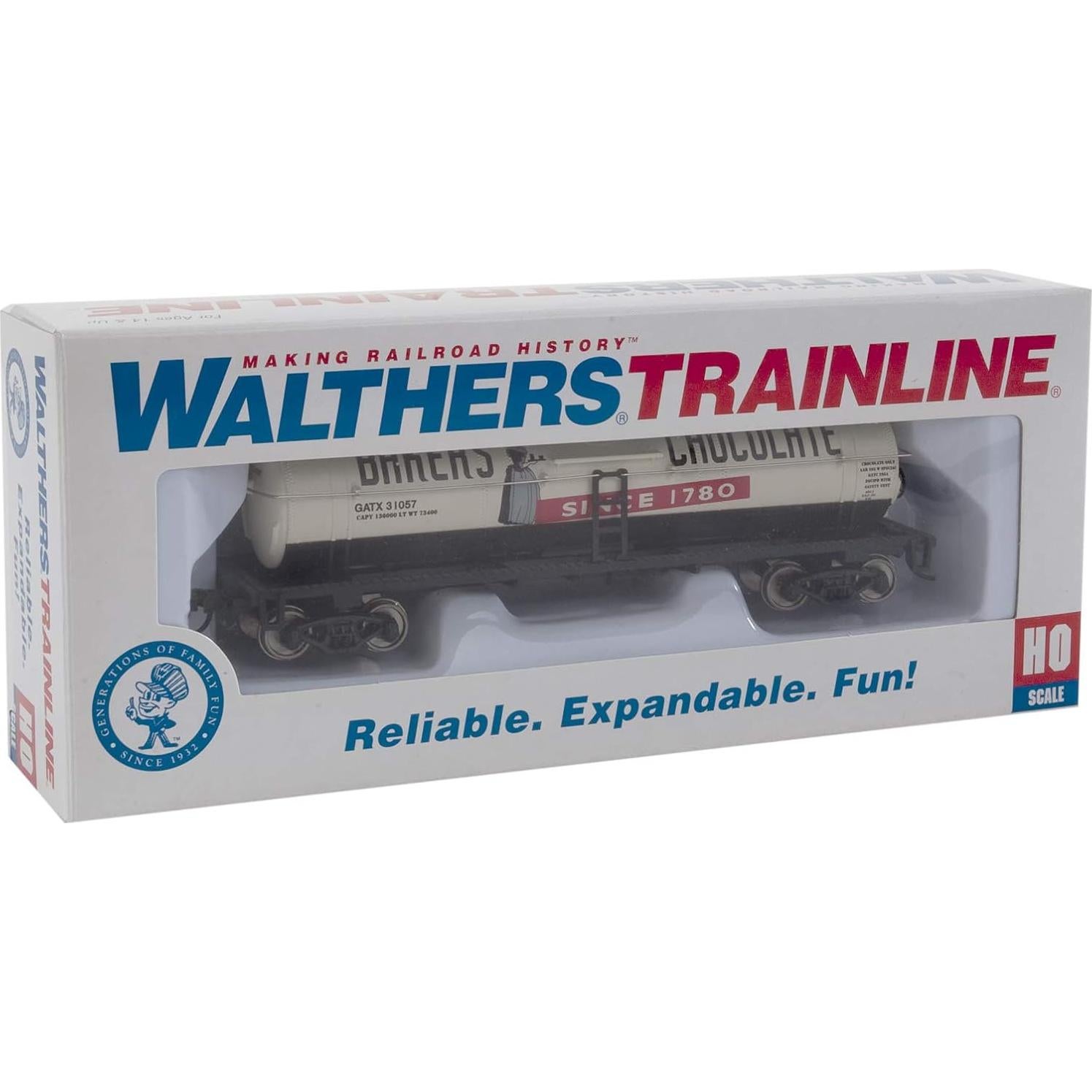 Carro Tanque HO Walthers 40' Chocolate GATX 31057