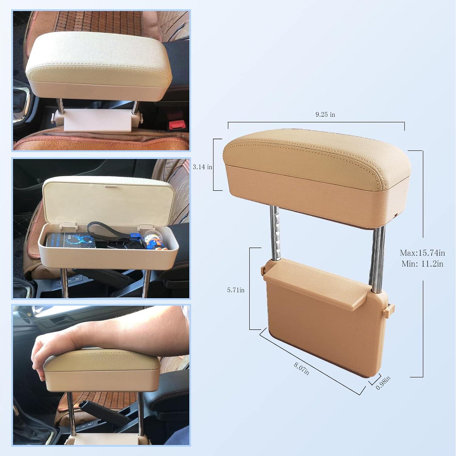 Soporte para Reposabrazos de Coche CDEFG Beige Ajustable