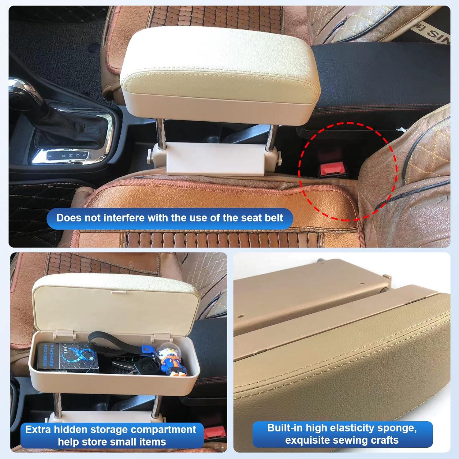 Soporte para Reposabrazos de Coche CDEFG Beige Ajustable