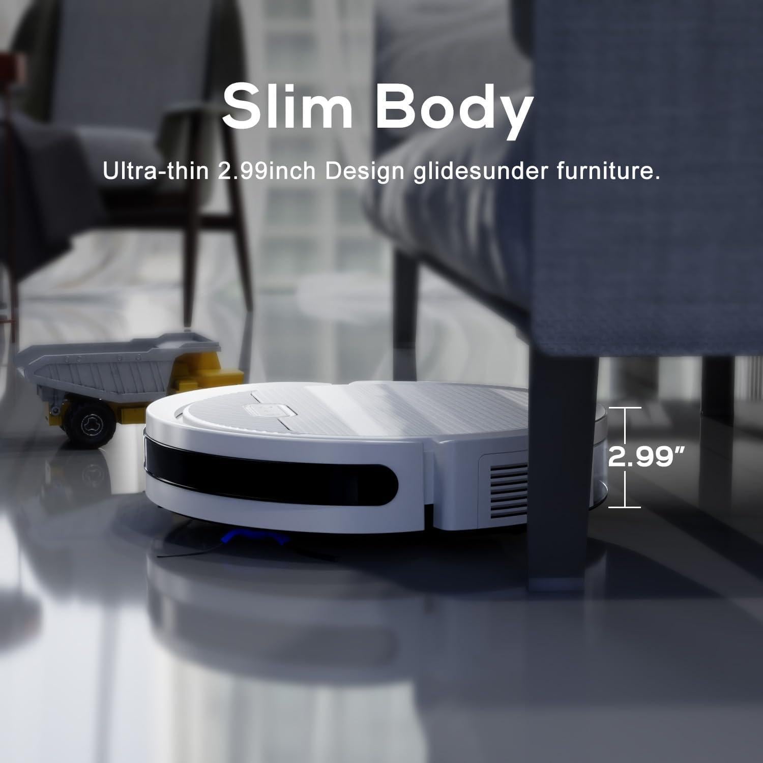 Robot Aspiradora Pureatic V3 2 en 1, 5000Pa, Control APP