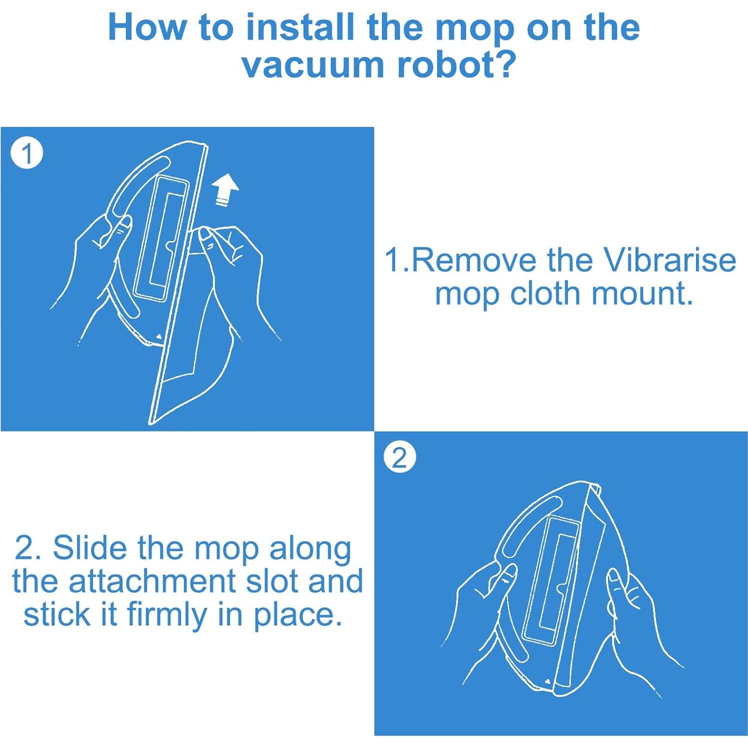 10 Paños de Reemplazo para Mopas Roborock Q5 Max+ y S5/S6