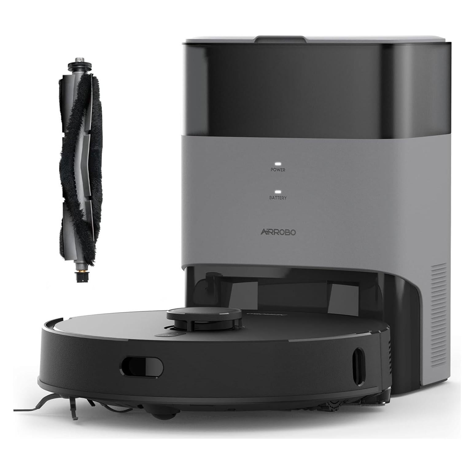 AIRROBO T20+ Robot Vacuum and Mop with Self-Empty Base 丨1 Pcs Replacement Rolling Main Brush T20+