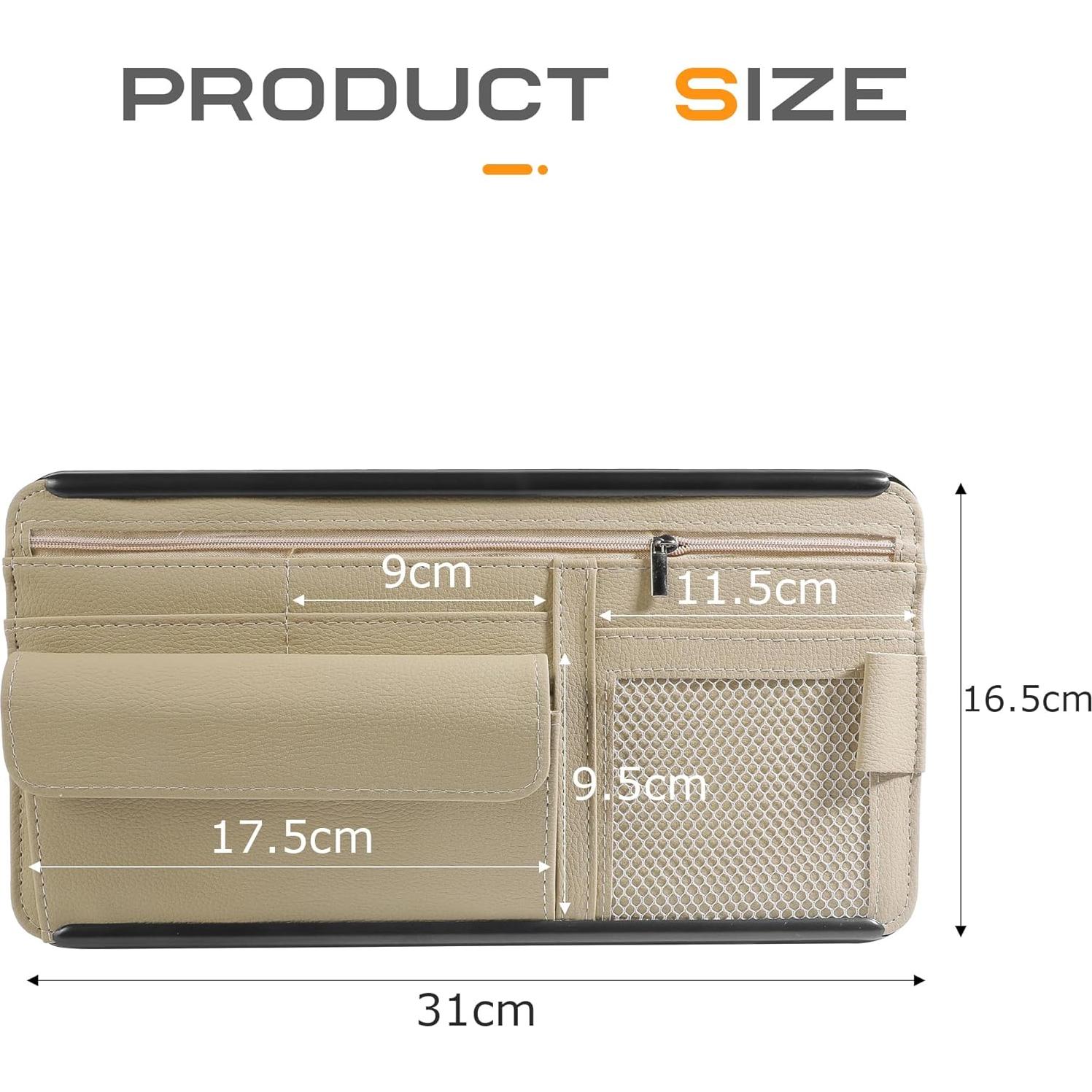 Organizador de Visera Solar SCUARI 2392ZYBSND001 Beige