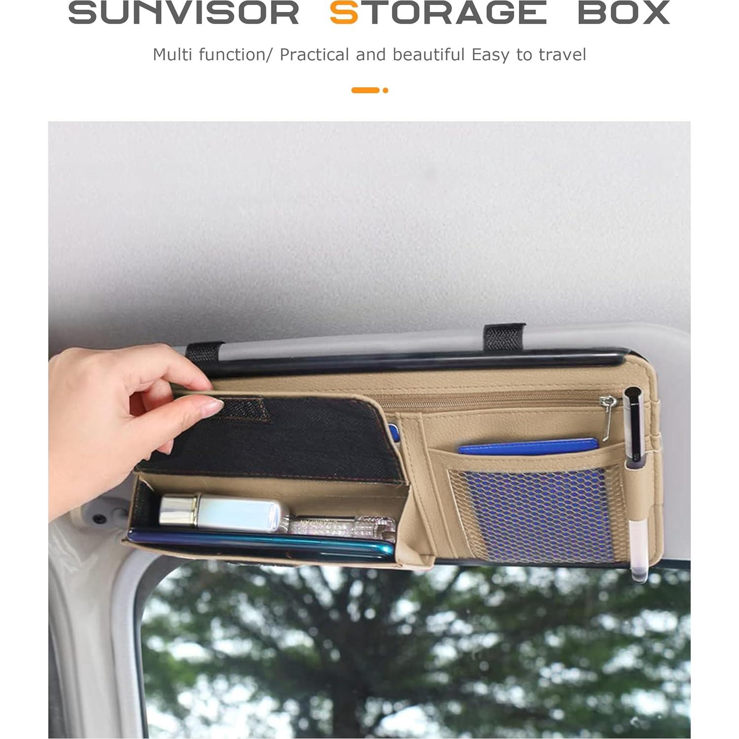 Organizador de Visera Solar SCUARI 2392ZYBSND001 Beige