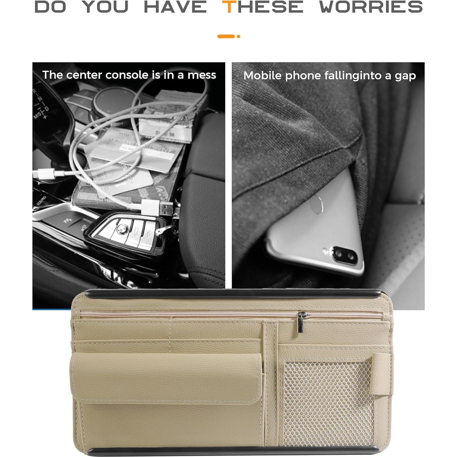 Organizador de Visera Solar SCUARI 2392ZYBSND001 Beige