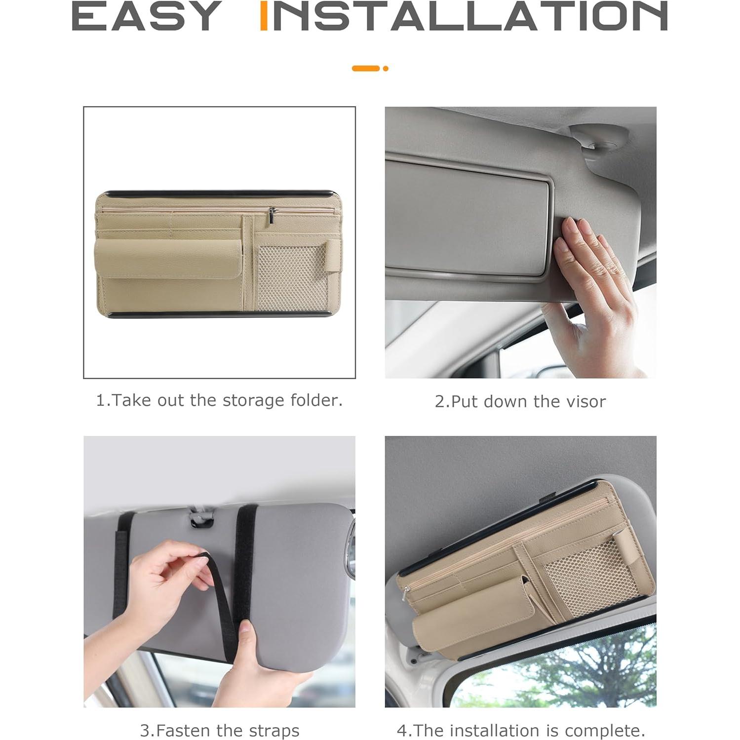 Organizador de Visera Solar SCUARI 2392ZYBSND001 Beige